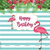 Flamingo Theme Backdrop Kit