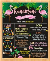 Flamingo Theme Chalk Board 