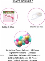 Pink Flamingo Theme Backdrop Arch Kit