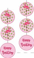 Pink Flamingo Disc Danglers