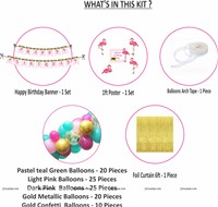 Pink Flamingo Theme Golden Foil Kit