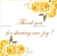 Floral Thank you card