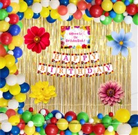 Flower Theme Golden Foil Decoration Kit, Pack of 108