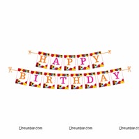 Flower Theme Paperfan Decorations Kit, Pack of 56