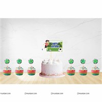 Football Cake & cup cake topper