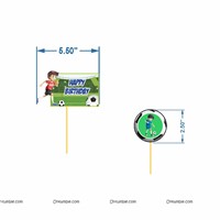 Football Cake & cup cake topper