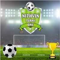 Football Stadium Birthday Backdrop 