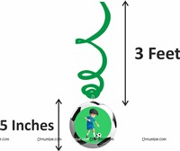 Football Theme Swirls Party Hit