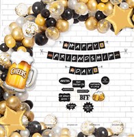 Friendship Day Gold Decoration Kit With Props