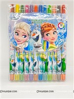 Frozen theme Crayon color Pencils 