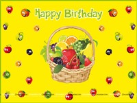 Fruits theme birthday Backdrop