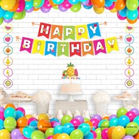 Fruits Banner & Dangler Kit (Pack of 24 pcs)