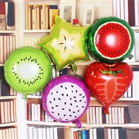 Fruit Foil Balloons (Pack Of 5)