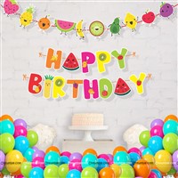 Fruits Birthday Letter Bunting