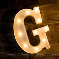 Alphabet G Marquee Light