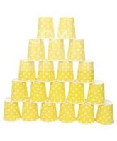 Yello & White polka paper cups (Pack of 20)