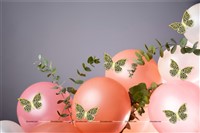 Black Butterfly Party Decor Stickers- 1 Set