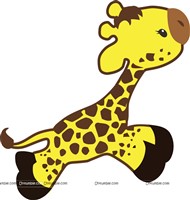 Giraffe Birthday theme Posters / Cutouts
