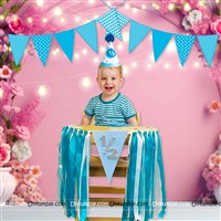 High Chair Decor for Boy