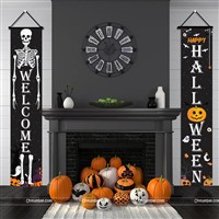 Halloween Door Banners Black (Set of 2)
