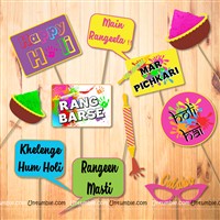 Holi Party Photo Props