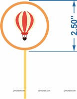 Hot Air Balloon Cup Cake Toppers