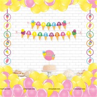 Ice Cream Banner & Dangler Kit (Pack of 24 pcs)