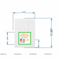 Ice Cream Theme Stickered Gift Bags