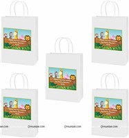 Jungle Birthday Supplies theme Stickered gift bags