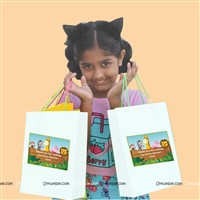 Jungle Birthday Supplies theme Stickered gift bags