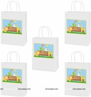 Jungle Safari Birthday theme Stickered gift bags