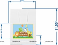 Jungle Safari Birthday theme Stickered gift bags