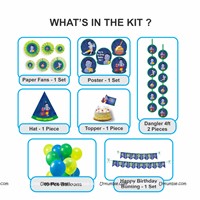 Little Krishna Theme Paper Fan Kit 