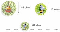 Krishna Party Paper Fan decorations