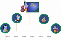 Krishna Theme Swirls and Toppers Kit