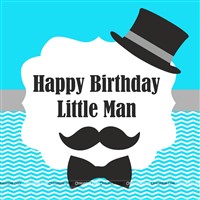Little Man theme party backdrop