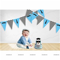 Little Man theme Flag Buntings (10ft)