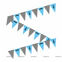 Little Man theme Flag Buntings (10ft)