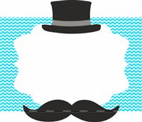 Little Man theme party photo booth