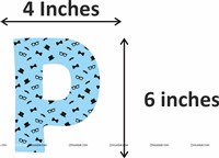 Little Man Birthday Letter Bunting Kit (Pack of 42 pcs)