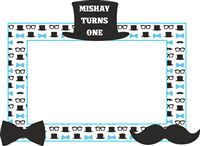 Little Man Birthday | Boss Baby | Mustache theme Photo Booth