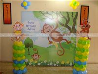 Monkey on a tree Backdrop