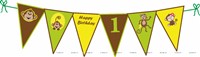Monkey Birthday theme Buntings