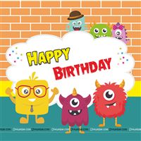 Monster Theme Backdrop