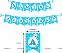 Baby Boy Naming Ceremony Foil Kit ( Pack of 58 pcs)