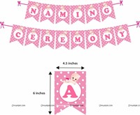 Baby Girl Naming Ceremony Foil Kit ( Pack of 58 pcs)