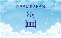 Naamkaran Backdrop Blue (3feet X 2feet)
