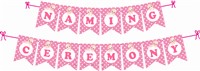 Naming Ceremony Bunting ( Pink )