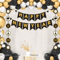 New Year Banner and Dangler Kit with Balloons