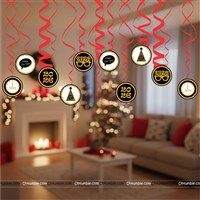 New Year Party Swirls